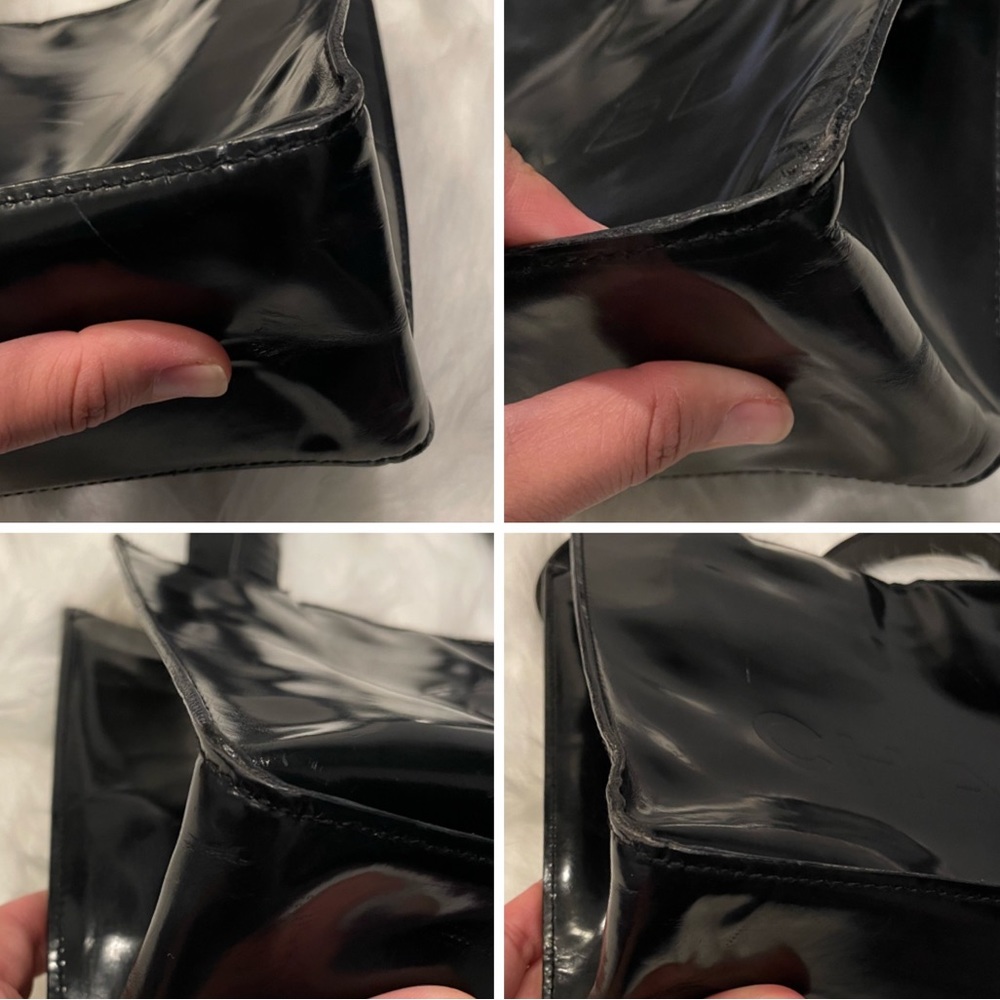CHANEL Black Patent Leather CC Tote Bag - Picture 15 of 16